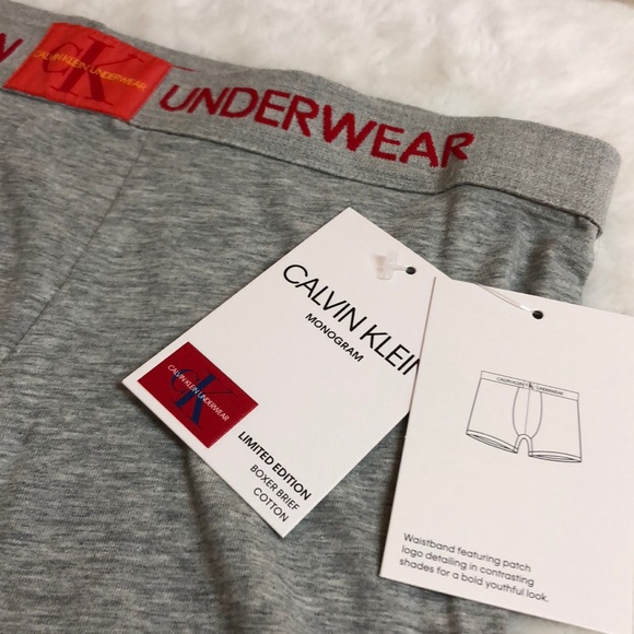 Calvin Klein Men’s Boxer Briefs Underwear Gray - Picture 2 of 6